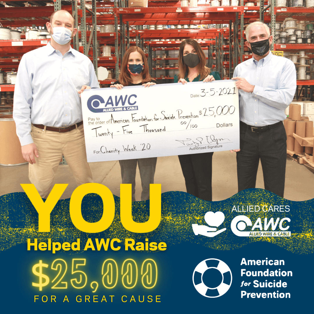 YOU helped AWC raise money for a great cause!