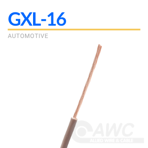 16 Ga. 25 feet coil GXL BROWN Abrasion-Resistant General Purpose Wire 