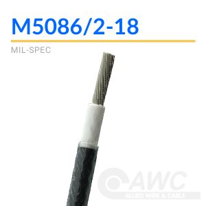 Presto MIL-W-5086 Type 2 White 18 Gauge Electrical Wire 25 FT.
