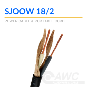 125 ft 18/4 SJOOW SJO SJ Black Rubber Cord Outdoor Flexible Extension Wire/Cable 