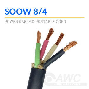 8/4 SOOW SO Cord 35 ft USA Portable Outdoor Indoor 600 V Flexible Wire cable 