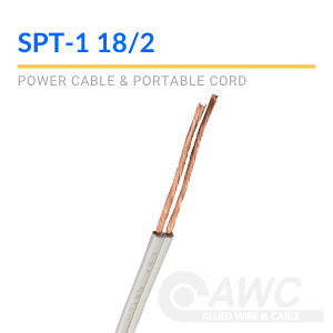Coleman Cable 60000-66-08 18/2 SPT-1 Bulk Lamp Cord 18-Gauge 250-Feet Black 