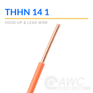 APEX 14N1C THHN 14 Gauge Solid 1 Conductor Building Wire 600 Volts UL 10 FEET