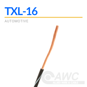 TXL Automotive Wire 16 AWG PINK w/ BLACK Stripe Bulk 25 ft Primary Copper 